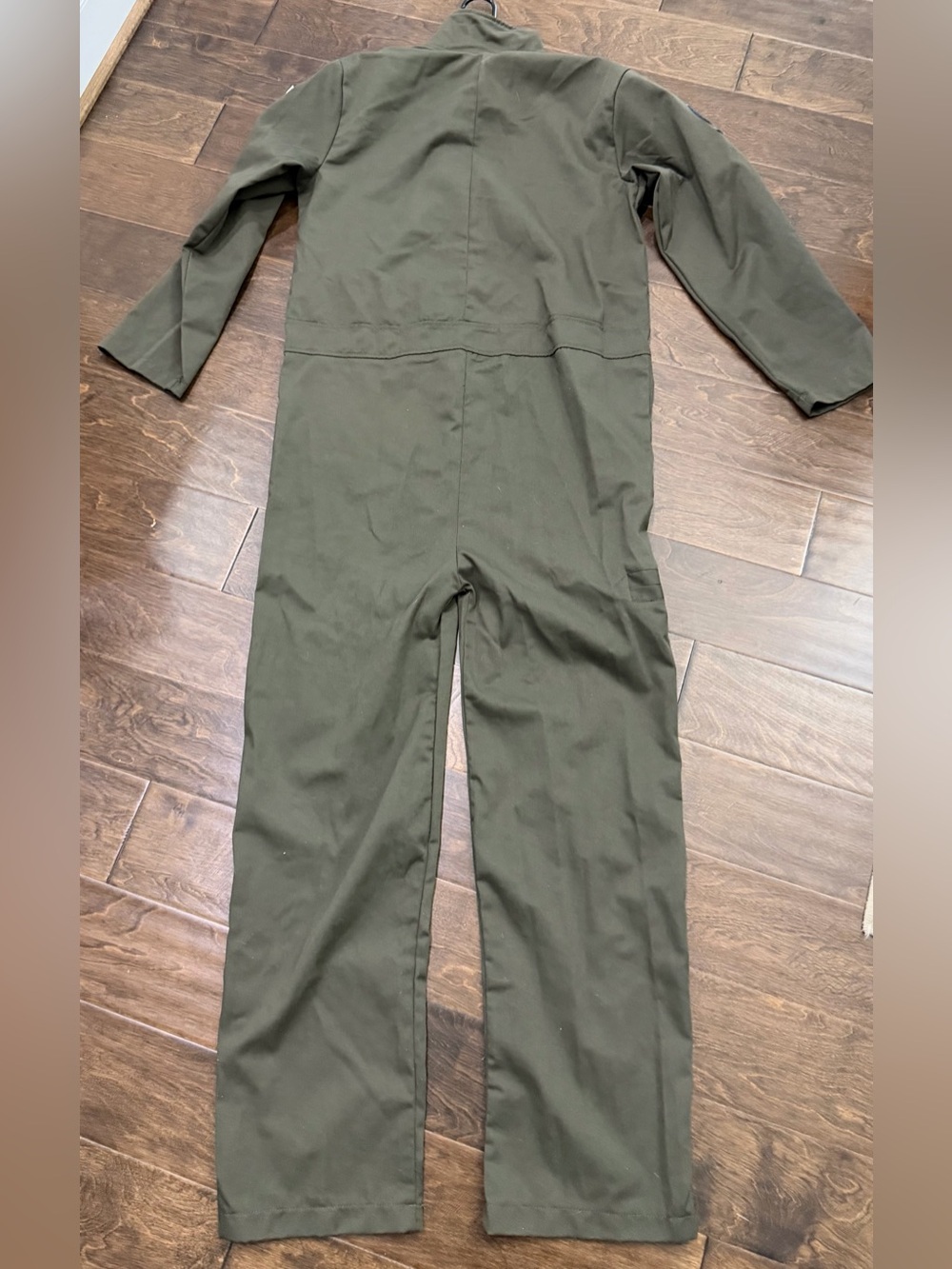 Halloween Costume- Olive Green Flight Coverall Jumpsuit - Picture 8 of 8